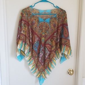 Earthbound festival boho poncho top